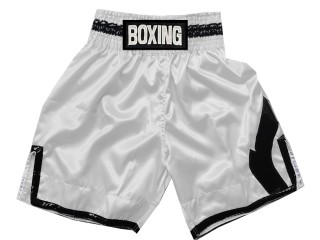 Custom Boxing Shorts : KNBSH-036-White