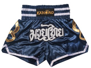 Kanong Muay Thai Shorts : KNS-143-Navy