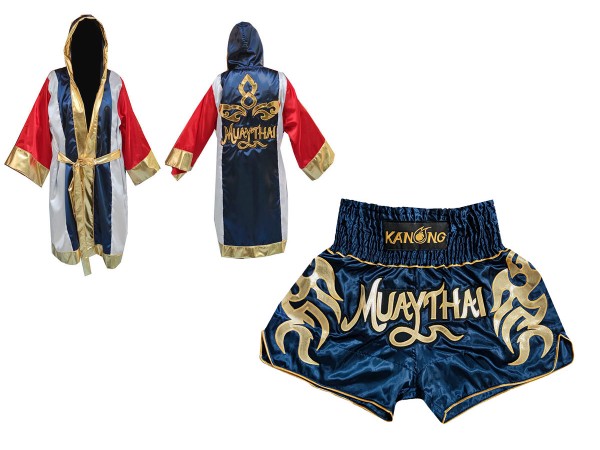 Muay Thai Bundle - Custom Muay Thai Boxing Robe + Muay Thai Shorts