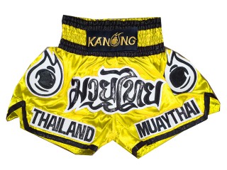 Kanong Muay Thai Shorts : KNS-118-Yellow