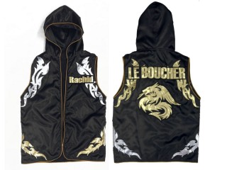 Personalised Muay Thai Hoodies fightwear / Walk in Jacket : KNHODCUST-002-Black