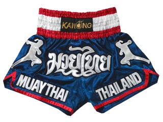 Kanong Kids Muay Thai Kick Boxing Shorts : KNS-133-Navy-K