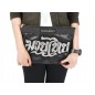 Kanong Fashion Clutch Bag : Black/Silver size A4