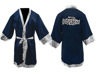 Customize Muay Thai Boxing Robe: KNFIR-125-Navy