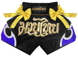 Pantalones Muay Thai Kanong : KNS-127-Negro