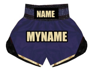 Custom Boxing Shorts : KNBSH-022-Navy