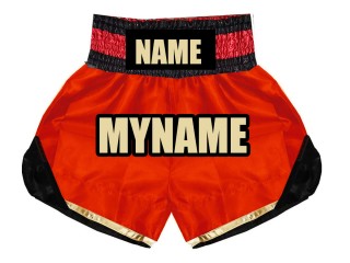 Custom Boxing Shorts : KNBSH-022-Red