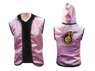 Customize Women Muay Thai Hoodies / Women Walk in Jacket : Pink