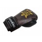 Kanong Real Leather Muay Thai Boxing Gloves : Brown/Black