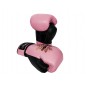 Kanong Real Leather Muay Thai Boxing Gloves : Pink/Black