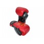 Kanong Real Leather Muay Thai Boxing Gloves : Red/Black