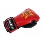 Kanong Real Leather Muay Thai Boxing Gloves : Red/Black