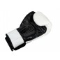 Kanong Real Leather Muay Thai Boxing Gloves : White/Black