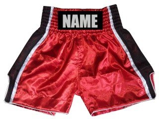 Design Your Boxing Shorts : KNBSH-027-Red