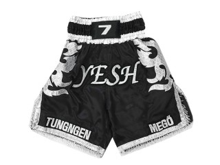 Customize Boxing Shorts : KNBXCUST-2033-Black