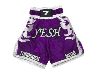 Customize Boxing Shorts : KNBXCUST-2033-Purple