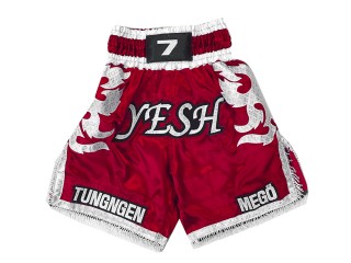 Customize Boxing Shorts : KNBXCUST-2033-Red