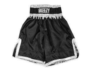 Customize Boxing Shorts : KNBXCUST-2034-Black