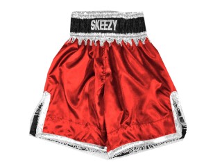 Customize Boxing Shorts : KNBXCUST-2034-Red