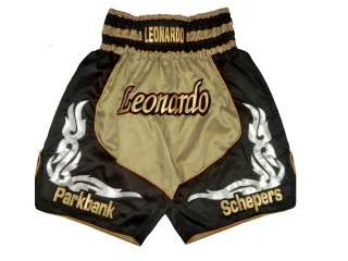 Customize Boxing Shorts : KNBXCUST-2035-Gold-Black