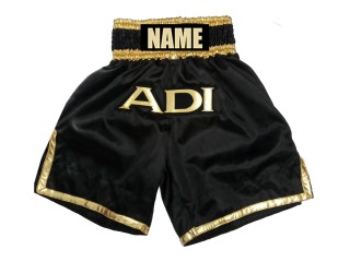 Customize Boxing Shorts : KNBXCUST-2036-Black