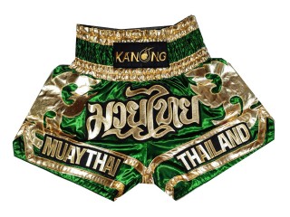 Kanong Muay Thai Shorts : KNS-136-Green