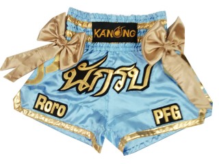 Custom Embroidery Muay thai Shorts : KNSCUST-1148