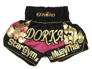 Custom Embroidery Muay thai Shorts : KNSCUST-1157