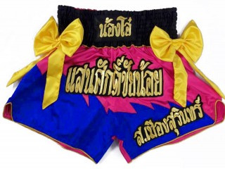 Custom Embroidery Muay thai Shorts : KNSCUST-1158