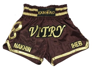 Custom Embroidery Muay thai Shorts : KNSCUST-1164