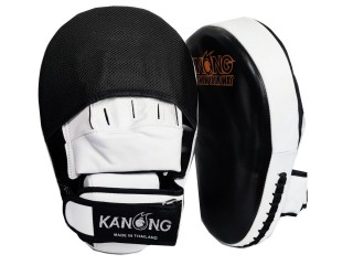 Boxing Semi Leather Long Punch Pads or Small Kick Pads : Black