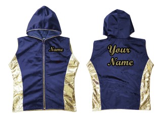 Kanong Muay Thai Hoodies / Walk in Jacket : Navy/Gold