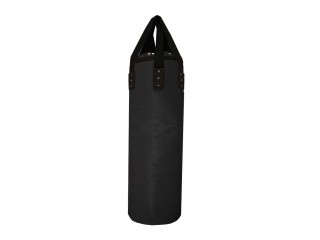 Customized Muay Thai Microfiber Heavy Bag (unfilled) : Black 120 cm