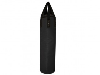Customized Muay Thai Microfiber Heavy Bag (unfilled) : Black 180 cm