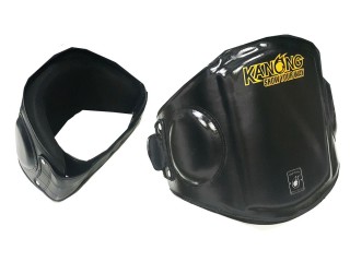 Kanong Boxing Semi Leather Belly Pad : Black