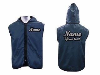 Customize Muay Thai Hoodies fightwear outfit : Navy