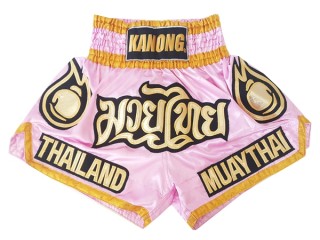 Kanong Women Muay Thai Shorts : KNS-118-Pink