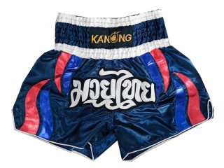 Kanong Muay Thai Shorts : KNS-138-Navy