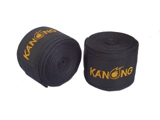 Kanong Protège-tibias Boxe Thaï : Noir/Gris