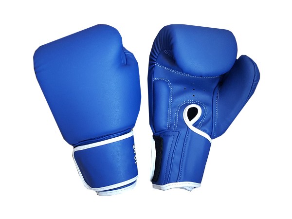 Kanong Plain Muay Thai Boxing Gloves Blue