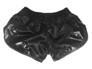 Kanong Woman Retro Muay Thai Shorts : KNSRTO-202-Black