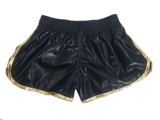 Kanong Women Muay Thai Shorts : KNSWO-401-Black