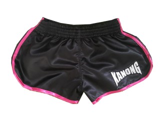 Kanong Women Muay Thai Shorts : KNSWO-402-Black