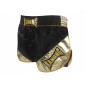 Kanong Woman Retro Muay Thai Shorts : KNSRTO-201-Black-Gold