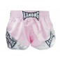 Kanong Woman Retro Muay Thai Shorts : KNSRTO-201-Pink-Silver