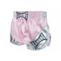 Kanong Woman Retro Muay Thai Shorts : KNSRTO-201-Pink-Silver