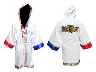 Kanong Muay Thai Boxing Robe: White